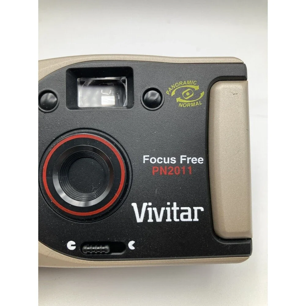 Vivitar PN2011 & Polaroid 2100 BF 35mm Point & Shoot Film Cameras Lot of 2